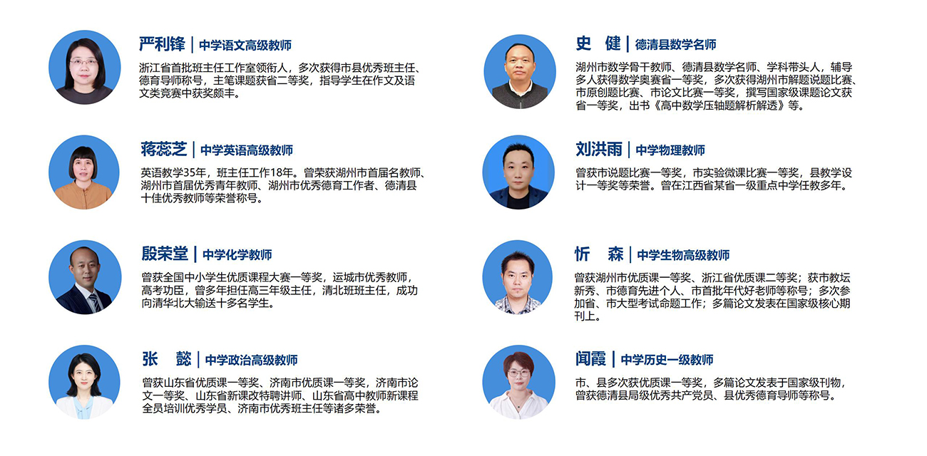 德清县华盛达外语学校名师团队